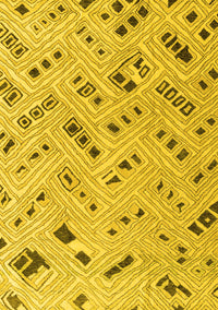 Abstract Yellow Modern Rug, abs4749yw