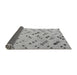 Sideview of Abstract Gray Modern Rug, abs4749gry