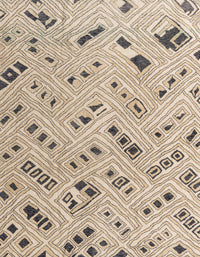 Machine Washable Abstract Dark Almond Brown Rug, wshabs4749