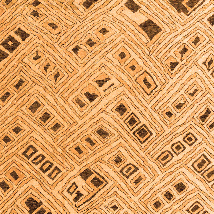 Abstract Orange Modern Rug, abs4749org