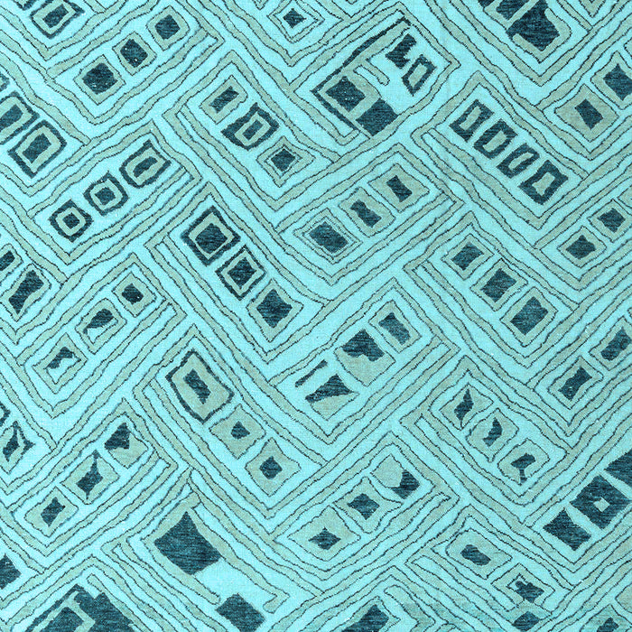 Abstract Light Blue Modern Rug, abs4749lblu