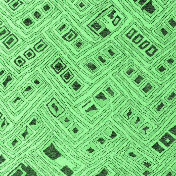 Machine Washable Abstract Emerald Green Modern Area Rugs, wshabs4749emgrn