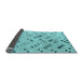 Sideview of Abstract Light Blue Modern Rug, abs4749lblu