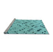 Sideview of Machine Washable Abstract Light Blue Modern Rug, wshabs4749lblu