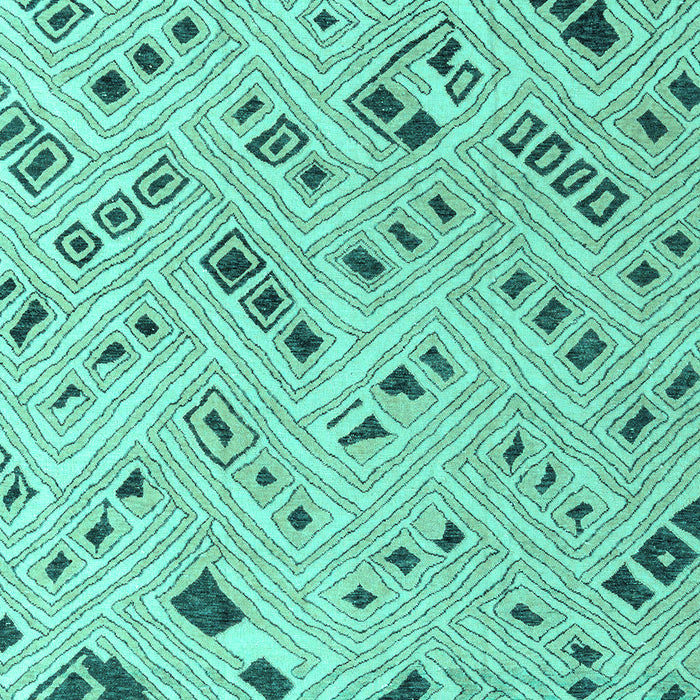 Abstract Turquoise Modern Rug, abs4749turq