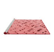 Modern Red Washable Rugs