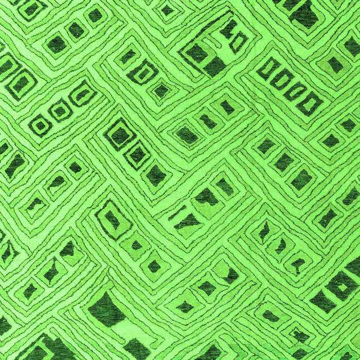 Machine Washable Abstract Green Modern Area Rugs, wshabs4749grn