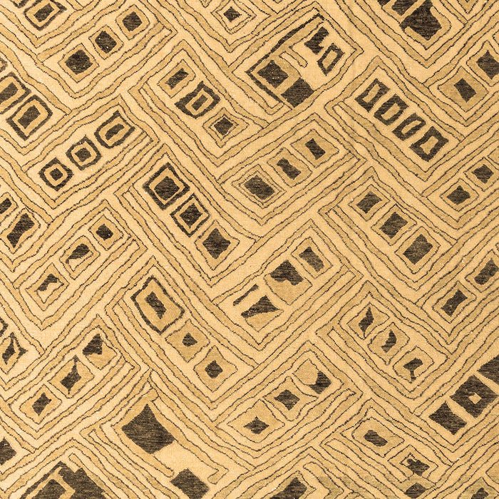 Abstract Brown Modern Rug, abs4749brn