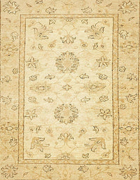 Machine Washable Abstract Sun Yellow Rug, wshabs474