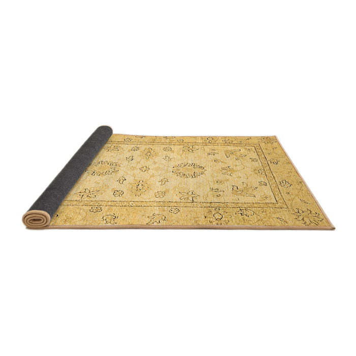 Sideview of Oriental Brown Traditional Rug, abs474brn