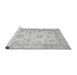 Sideview of Machine Washable Oriental Gray Traditional Rug, wshabs474gry