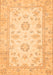 Machine Washable Oriental Orange Traditional Area Rugs, wshabs474org