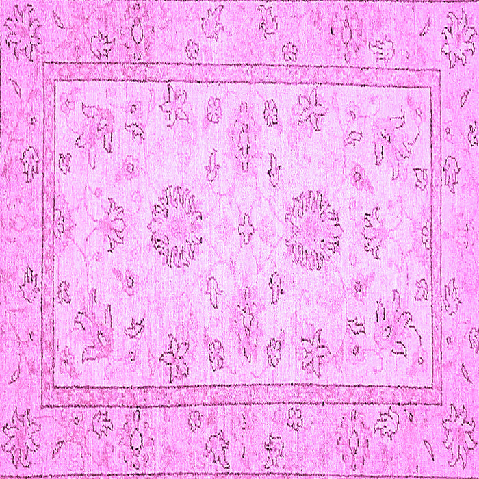 Square Oriental Purple Traditional Rug, abs474pur
