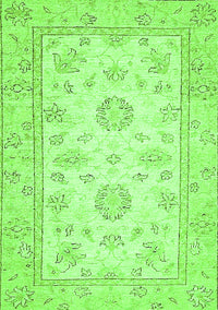 Oriental Green Traditional Rug, abs474grn