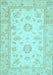 Oriental Light Blue Traditional Rug, abs474lblu