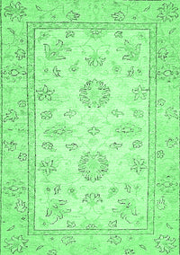 Oriental Emerald Green Traditional Rug, abs474emgrn