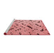 Modern Red Washable Rugs