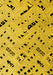 Machine Washable Solid Yellow Modern Rug, wshabs4750yw