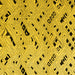 Square Machine Washable Solid Yellow Modern Rug, wshabs4750yw