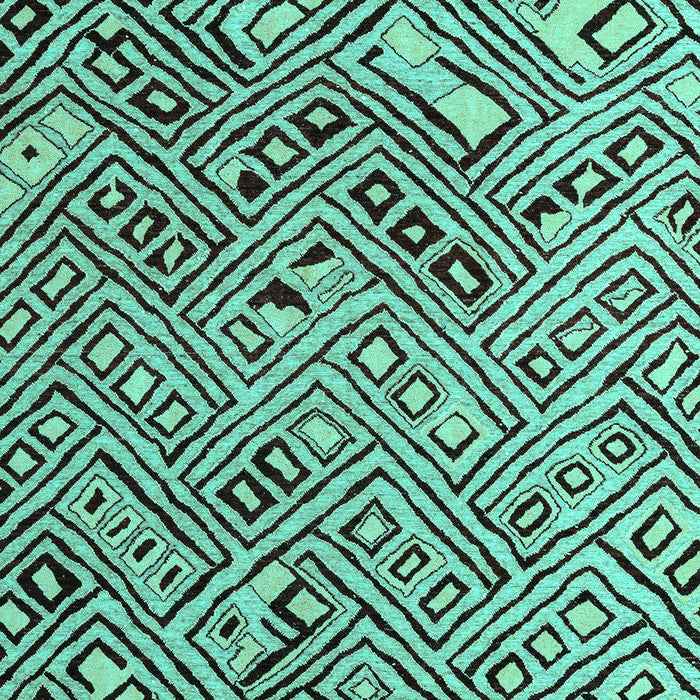 Solid Turquoise Modern Rug, abs4751turq
