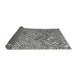 Sideview of Solid Gray Modern Rug, abs4751gry