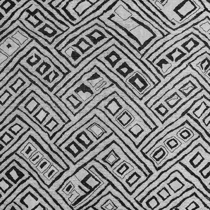 Machine Washable Solid Gray Modern Rug, wshabs4751gry