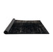 Sideview of Abstract Charcoal Gray Modern Rug, abs4752