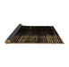 Sideview of Abstract Brown Modern Rug, abs4752brn