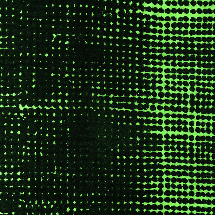 Machine Washable Abstract Green Modern Area Rugs, wshabs4752grn