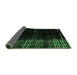 Sideview of Abstract Emerald Green Modern Rug, abs4752emgrn