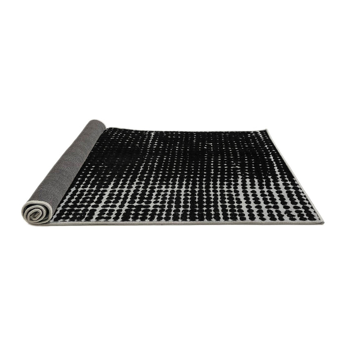 Sideview of Abstract Gray Modern Rug, abs4752gry