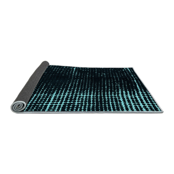 Sideview of Abstract Light Blue Modern Rug, abs4752lblu