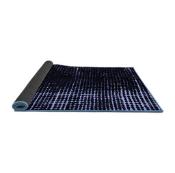 Sideview of Abstract Blue Modern Rug, abs4752blu
