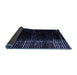 Sideview of Abstract Blue Modern Rug, abs4752blu