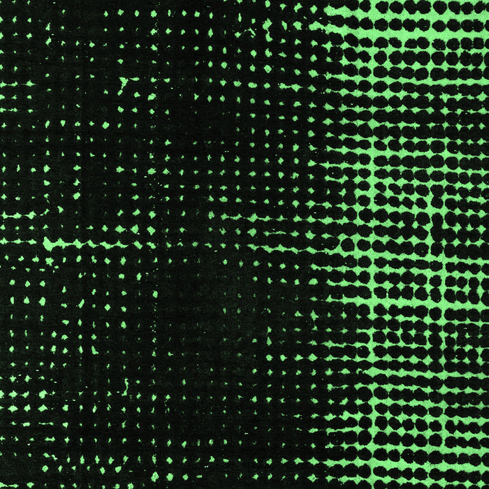 Machine Washable Abstract Emerald Green Modern Area Rugs, wshabs4752emgrn