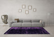 Machine Washable Abstract Purple Modern Area Rugs in a Living Room, wshabs4752pur