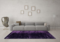 Machine Washable Abstract Purple Modern Rug, wshabs4752pur