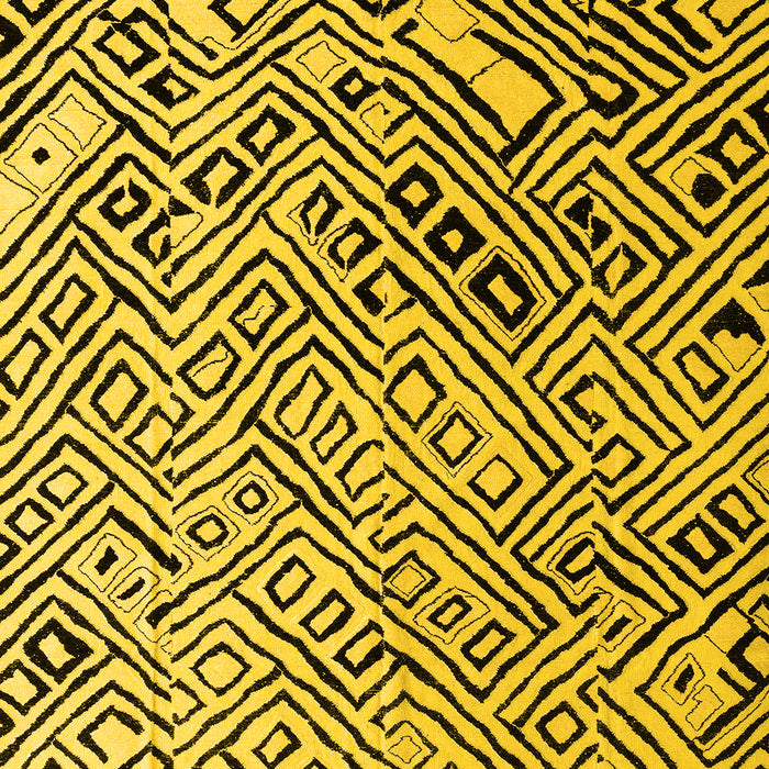 Solid Yellow Modern Rug, abs4753yw