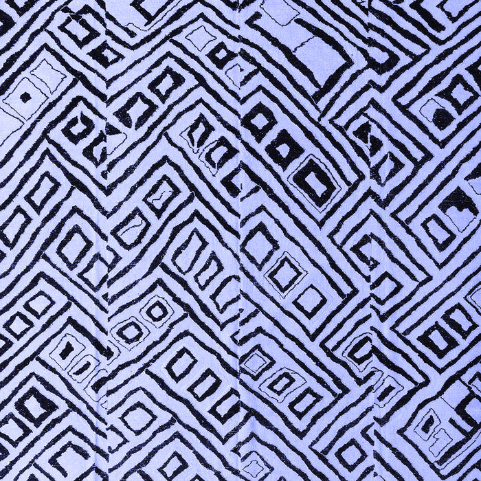 Machine Washable Solid Blue Modern Rug, wshabs4753blu