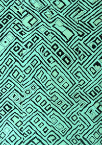 Solid Turquoise Modern Rug, abs4753turq