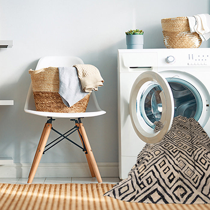 Machine Washable Abstract Pastel Orange Rug in a Washing Machine, wshabs4753