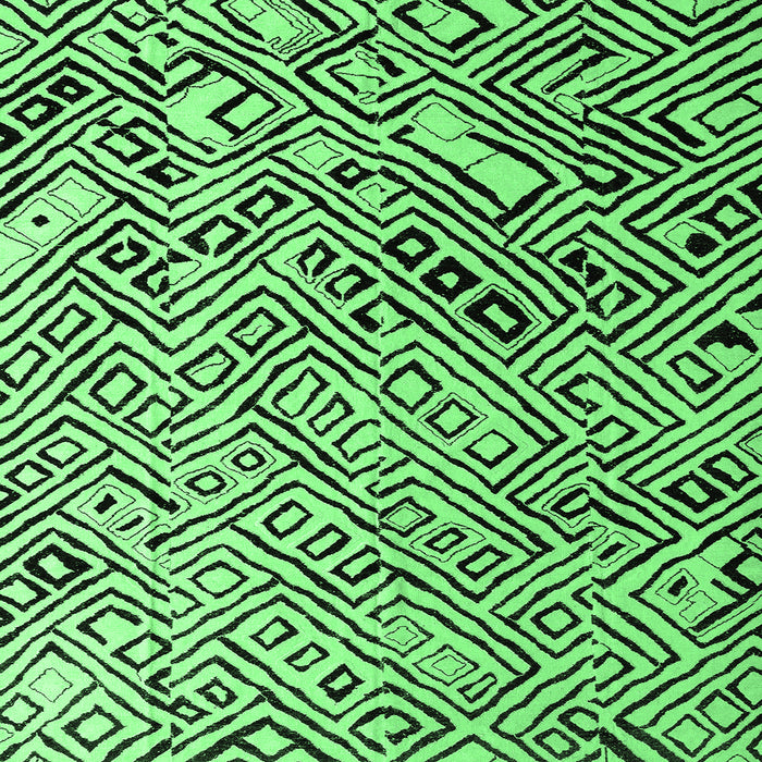 Square Machine Washable Solid Emerald Green Modern Area Rugs, wshabs4753emgrn