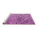 Sideview of Machine Washable Solid Pink Modern Rug, wshabs4753pnk