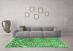 Machine Washable Solid Emerald Green Modern Area Rugs in a Living Room,, wshabs4753emgrn