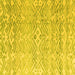 Square Solid Yellow Modern Rug, abs4754yw