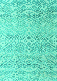 Solid Turquoise Modern Rug, abs4754turq