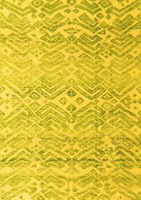 Solid Yellow Modern Rug, abs4754yw