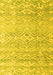 Solid Yellow Modern Rug, abs4754yw