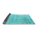 Sideview of Solid Light Blue Modern Rug, abs4754lblu