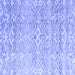 Square Machine Washable Solid Blue Modern Rug, wshabs4754blu